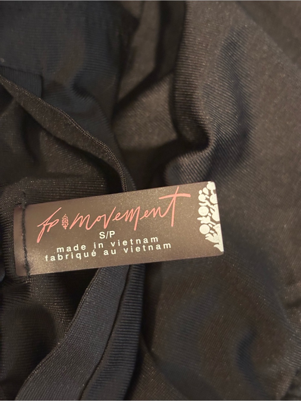 Free People Black Contrast-Trim Athletic Shorts - Picture 4 of 4